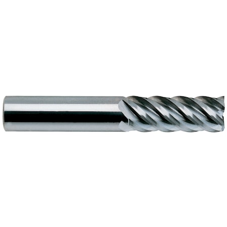 5 Flute Regular Length 45 Deg Helix Tialn-Futura Coated Carbide